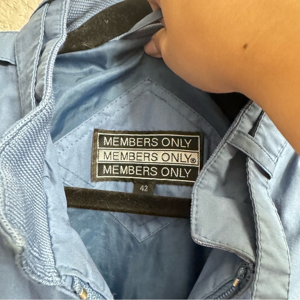 Men's Members Only Blue Jacket - Size 42 - Picture 6 of 6